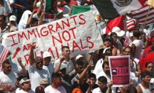 Inmigrantes, no criminales.