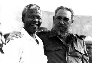 Mandela y Fidel.